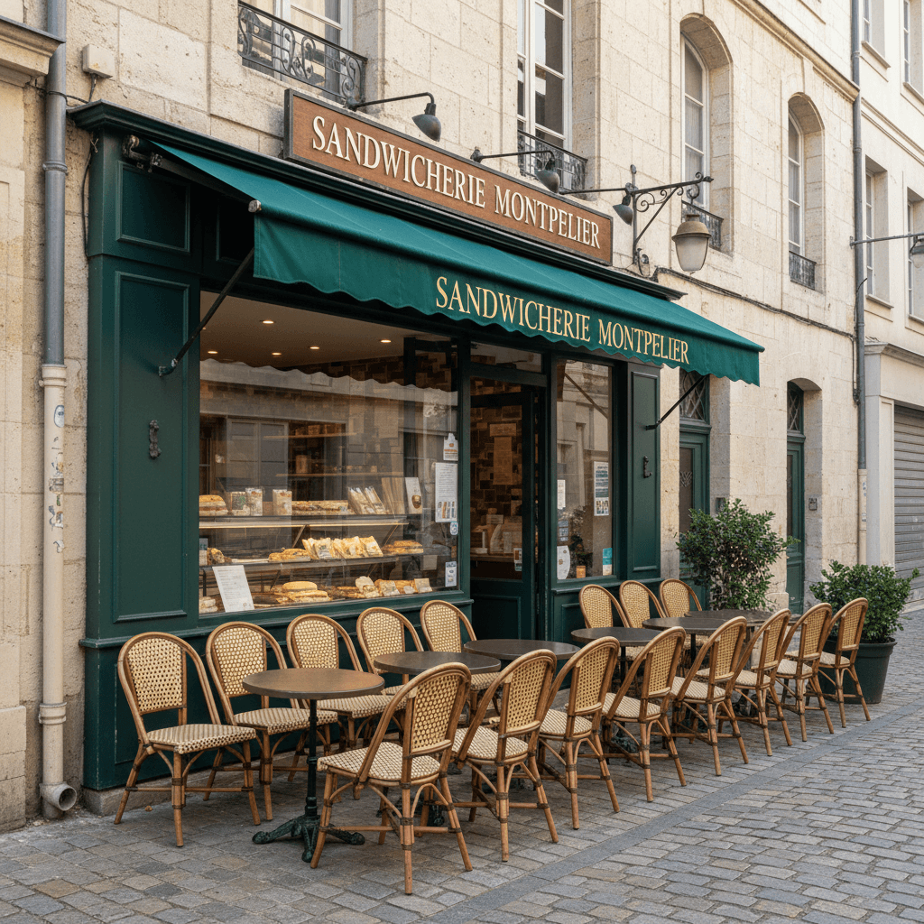 Fast-food 25m² à Montpellier : terrasse - Image 1