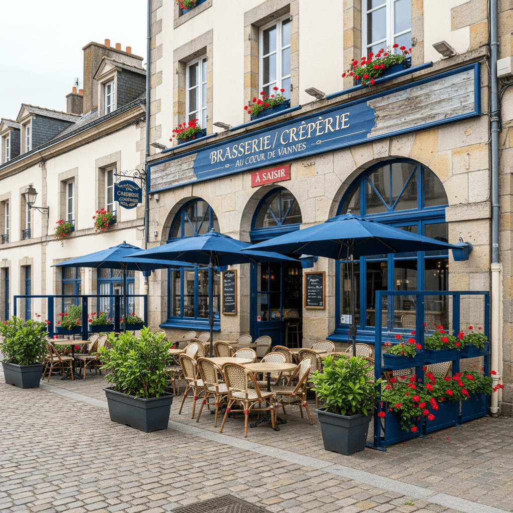 Bar-brasserie à Vannes : terrasse - licence IV - Image 1