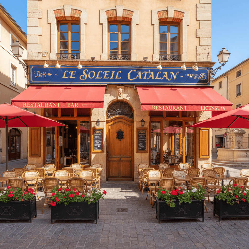 Restaurant à Perpignan : terrasse - licence IV - Image 1