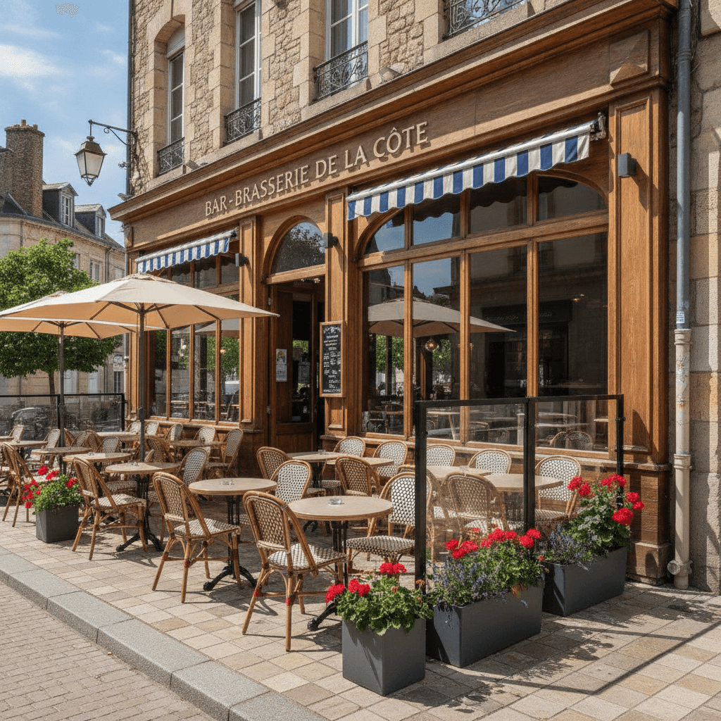 Bar-brasserie 480m² à Nantes : terrasse - licence IV
