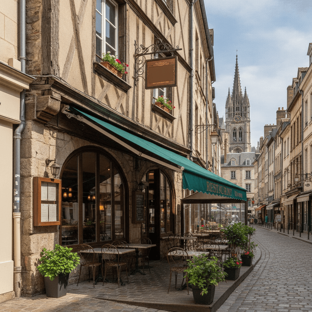 Restaurant 150m² à Rouen : terrasse - licence IV