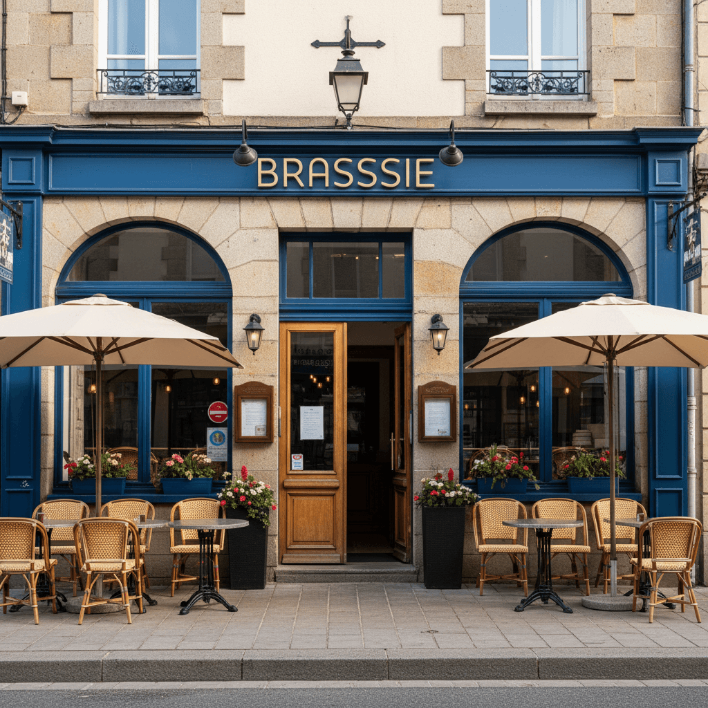 Bar-brasserie à Saint-Brieuc : terrasse - licence IV - Image 1