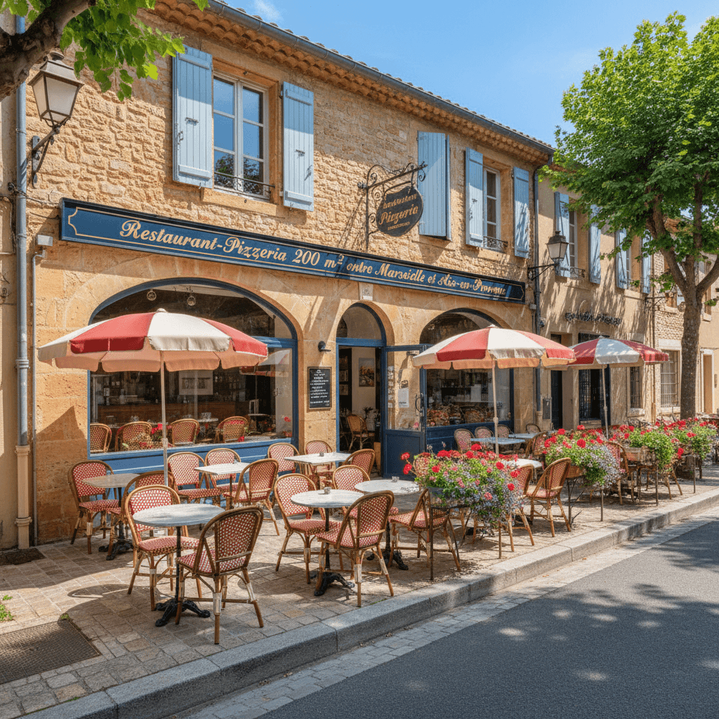 Restaurant 200m² à Roquevaire : terrasse - licence IV - Image 1