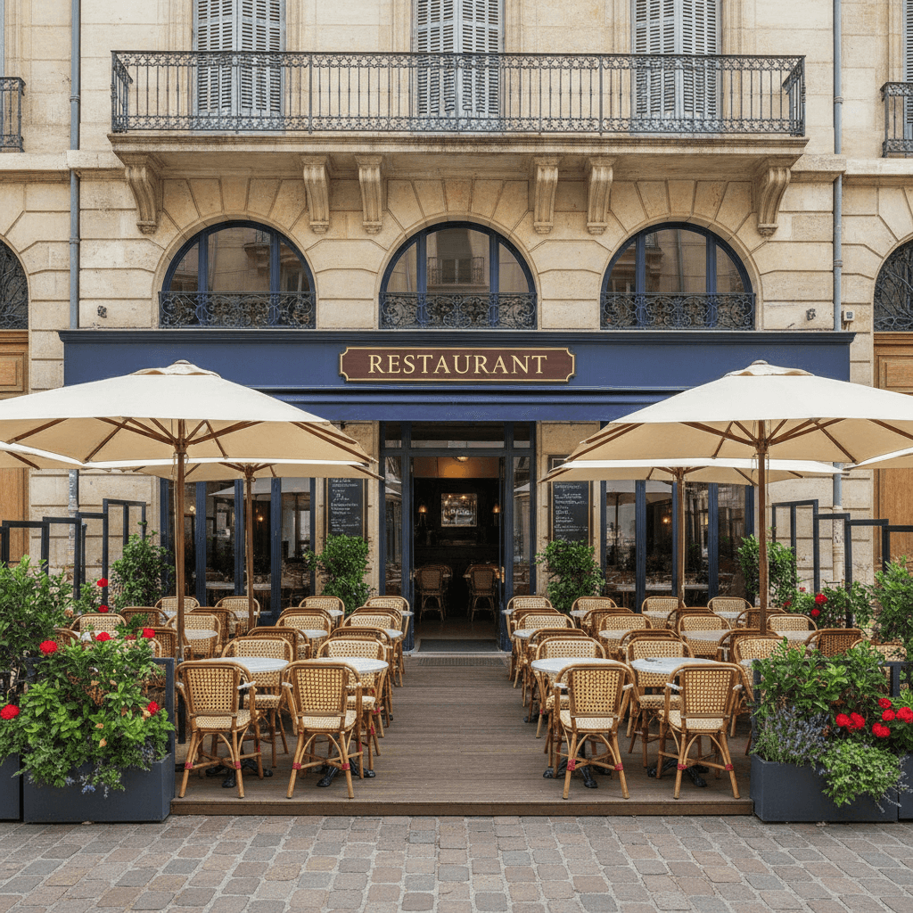 Restaurant 130m² à Montpellier : terrasse - licence IV