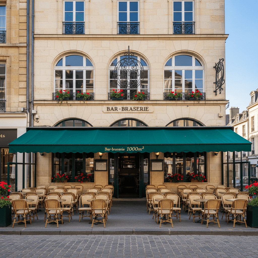 Bar-brasserie 1000m² à Angers : terrasse - licence IV