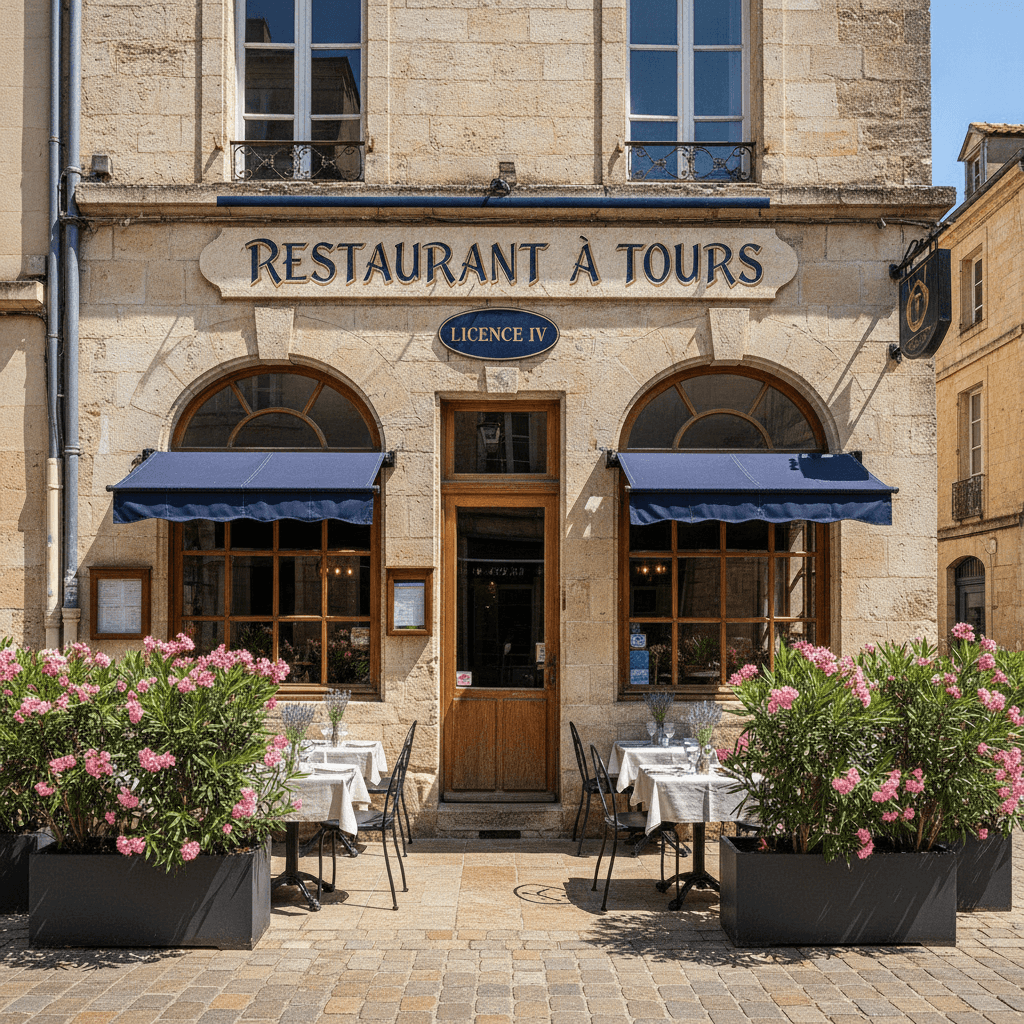 Restaurant à Tours : terrasse - licence IV