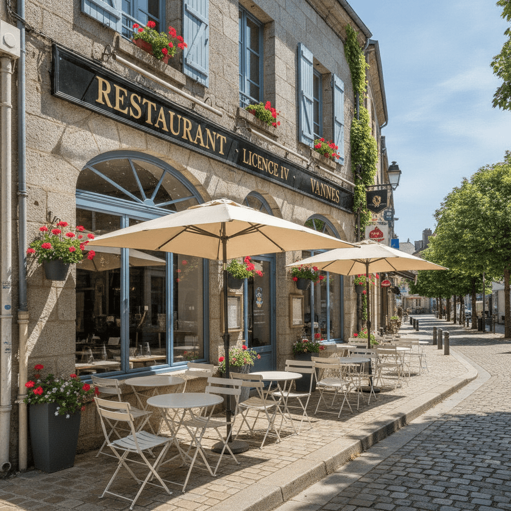 Restaurant 200m² à Vannes : terrasse - licence IV - Image 1