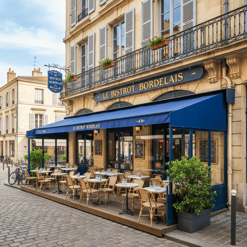 Restaurant 110m² à Bordeaux : terrasse - licence IV