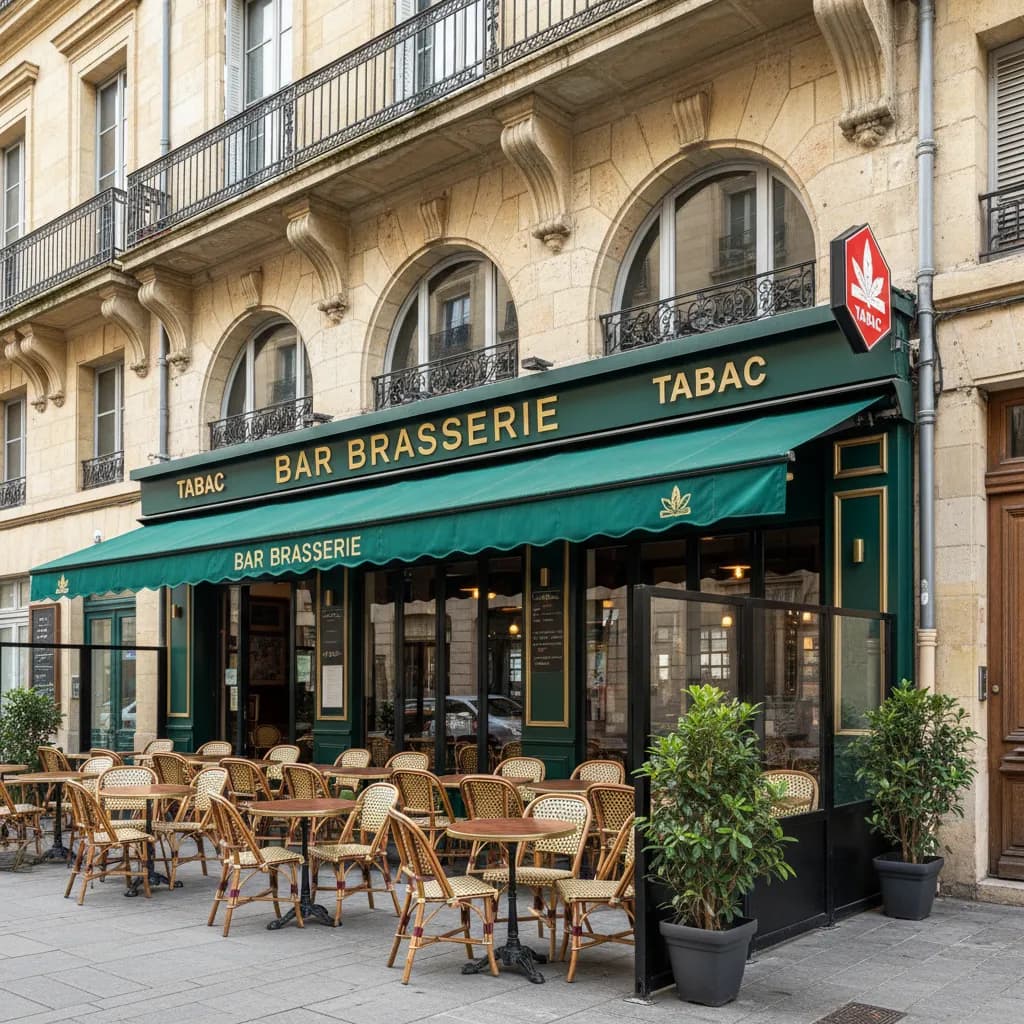 Bar-brasserie à Bordeaux : terrasse - licence IV - Image 1