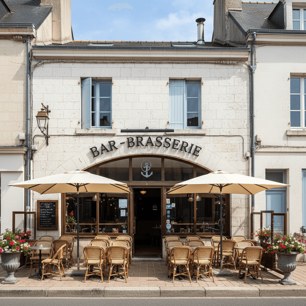 Bar-brasserie 50m² à La Rochelle : terrasse - extraction - Image 1