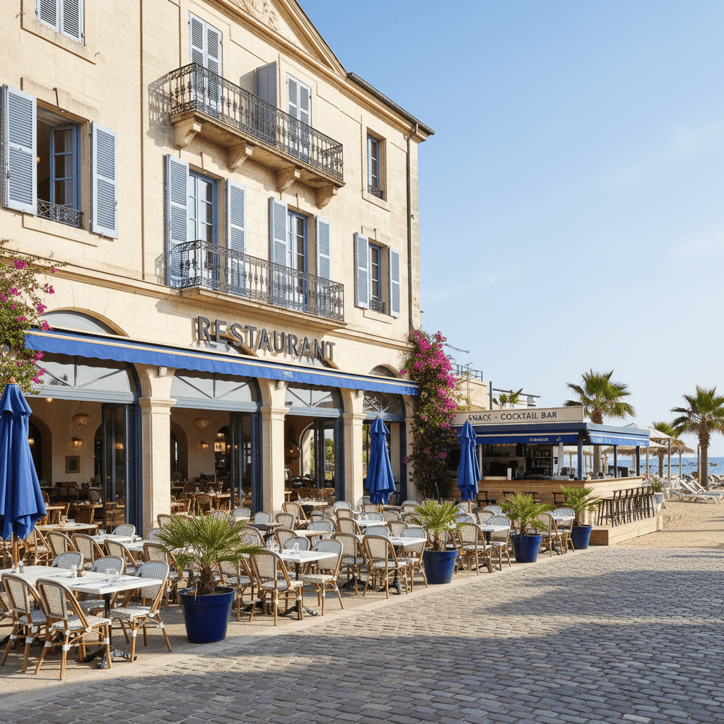 Restaurant 1500m² à Agde : terrasse - licence IV - Image 1
