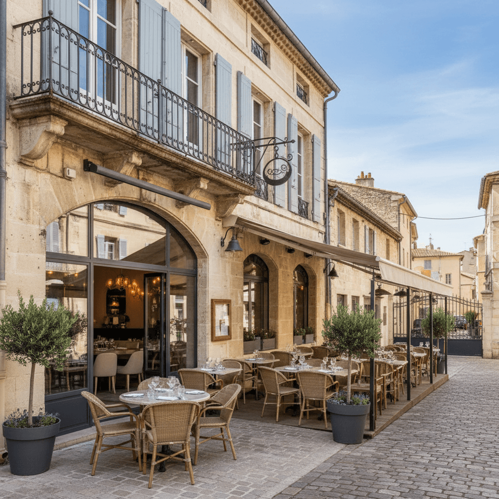 Restaurant à Arles : terrasse - licence IV - Image 1