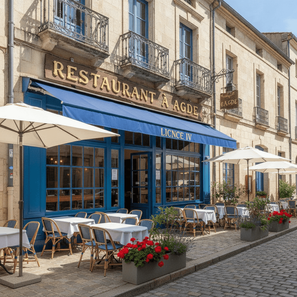 Restaurant à Agde : terrasse - licence IV - Image 1