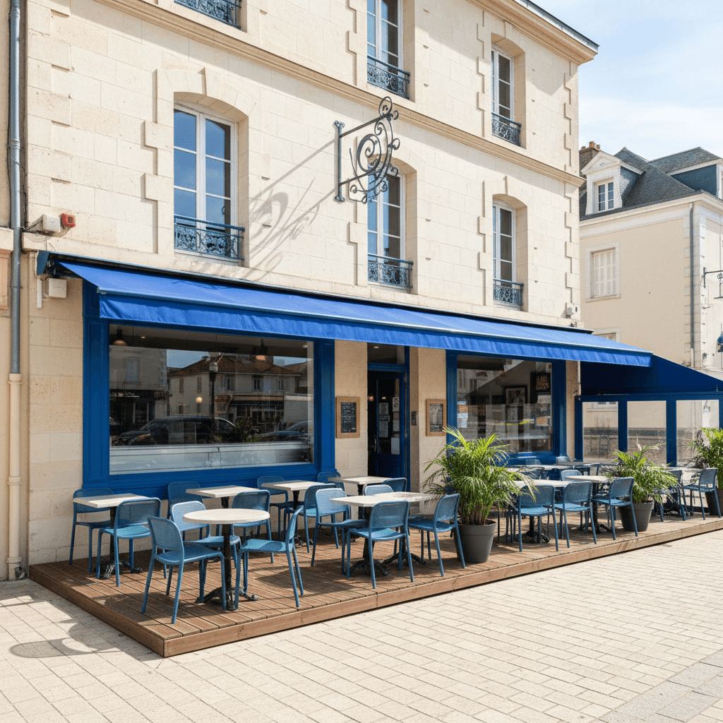Fast-food 58m² à Lacanau : terrasse - extraction - Image 1