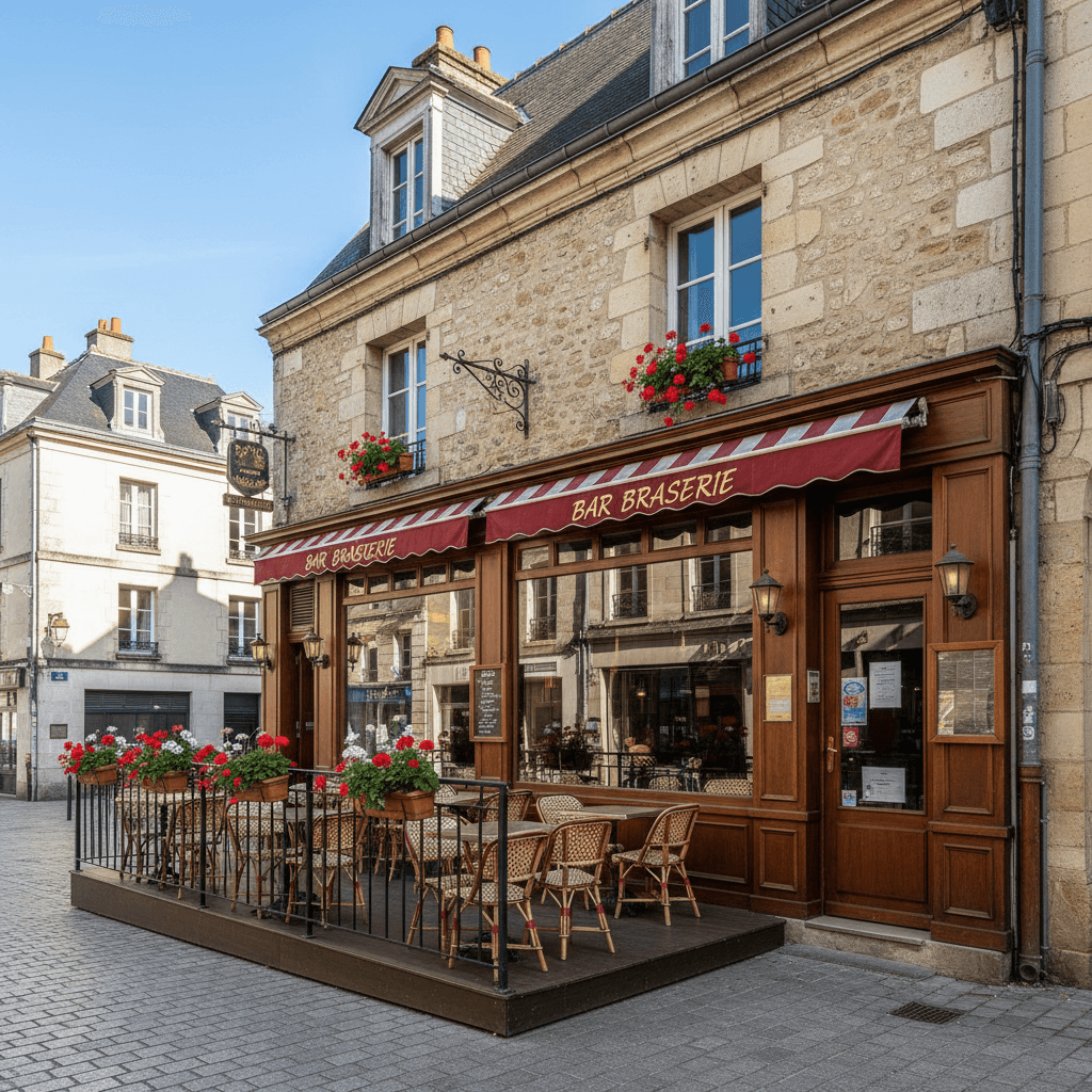 Bar-brasserie à Tours : terrasse - licence IV - Image 1