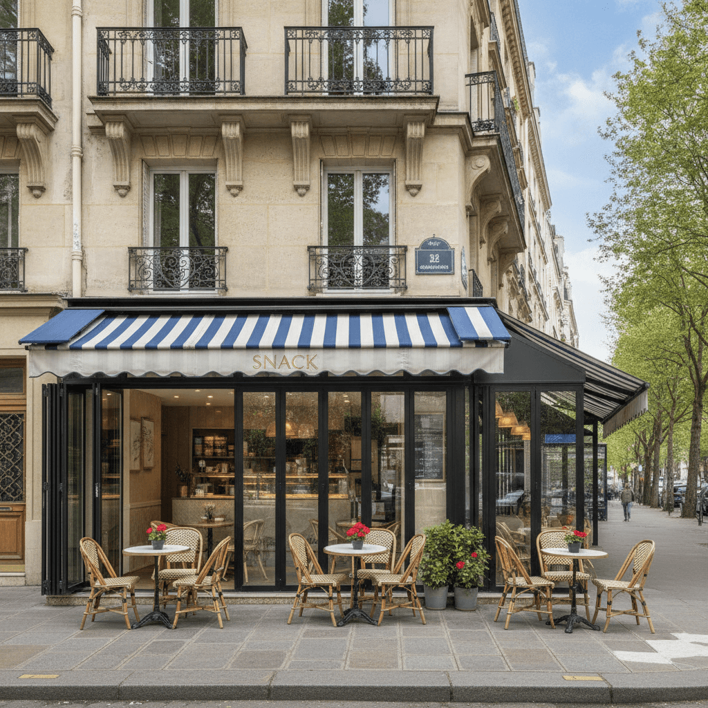 Snack 60m² à Paris : extraction - cuisine équipée