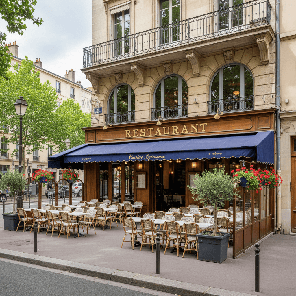 Restaurant 130m² à Lyon : terrasse - licence IV