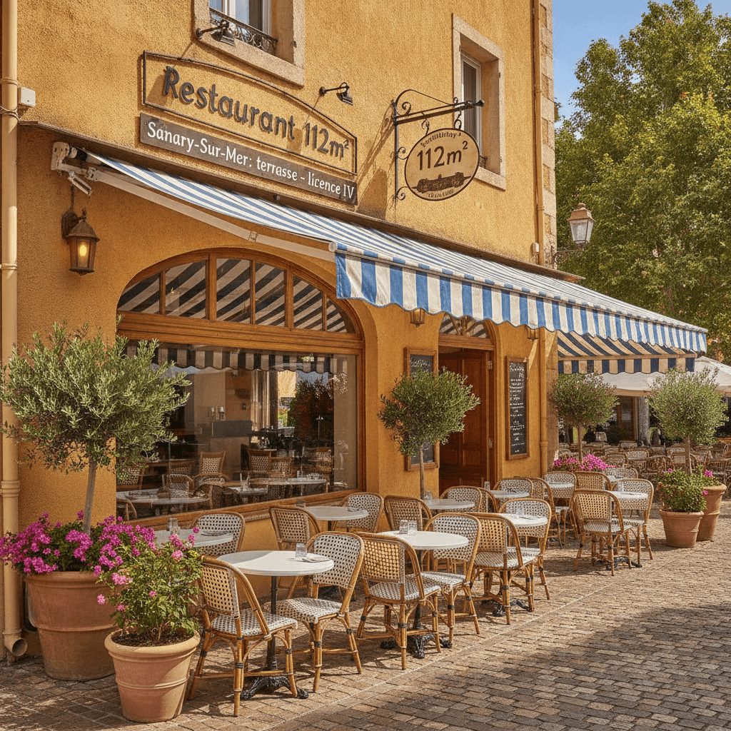 Restaurant 112m² à Sanary-Sur-Mer : terrasse - licence IV - Image 1