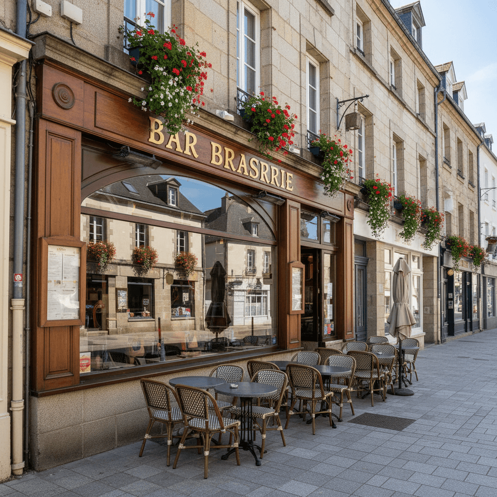 Bar-brasserie à Vannes : terrasse - licence IV - Image 1