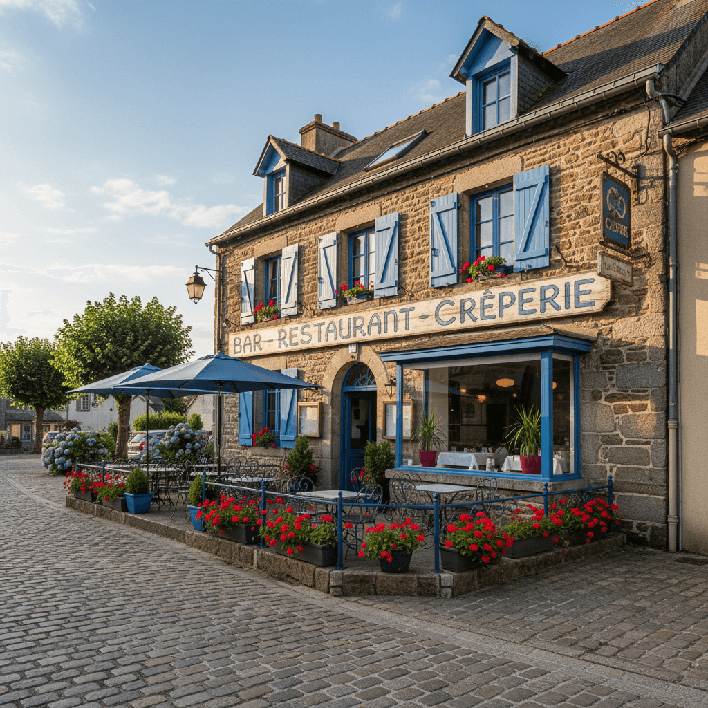 Restaurant à Saint-Pabu : terrasse - Image 1