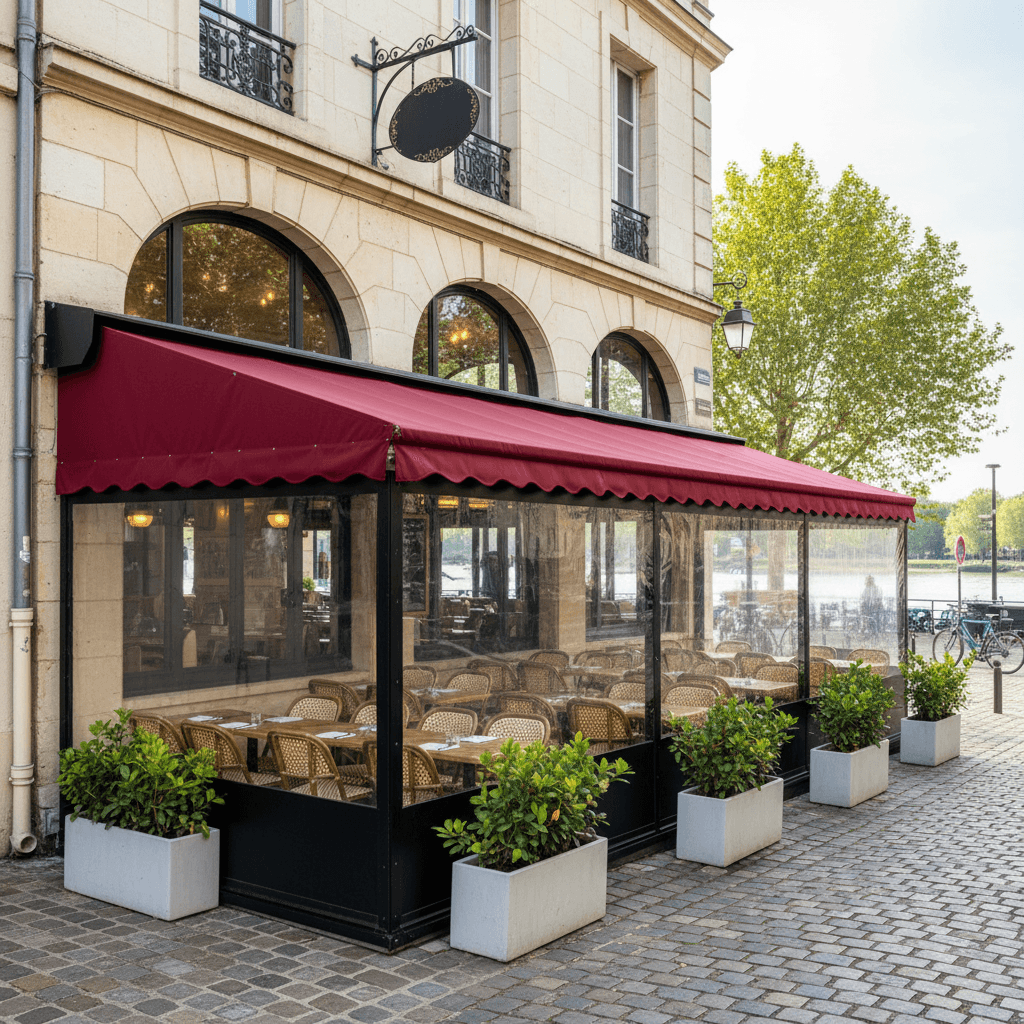 Bar-brasserie 122m² à Nantes : terrasse - Image 1