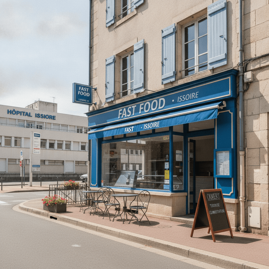 Fast-food 50m² à Issoire : terrasse - licence IV - Image 1