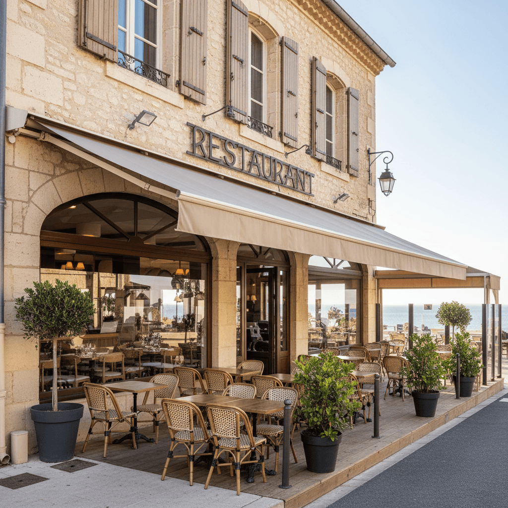 Restaurant à Carcassonne : terrasse - licence IV - Image 1