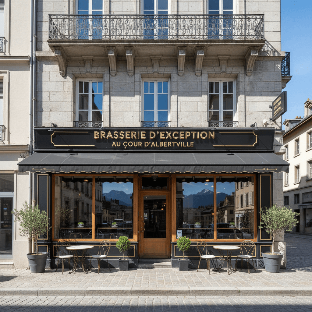 Bar-brasserie 200m² à Albertville : terrasse - licence IV - Image 1