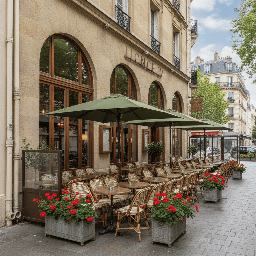 Restaurant 60 couverts à Asnières-sur-Seine : terrasse - extraction - Image 1