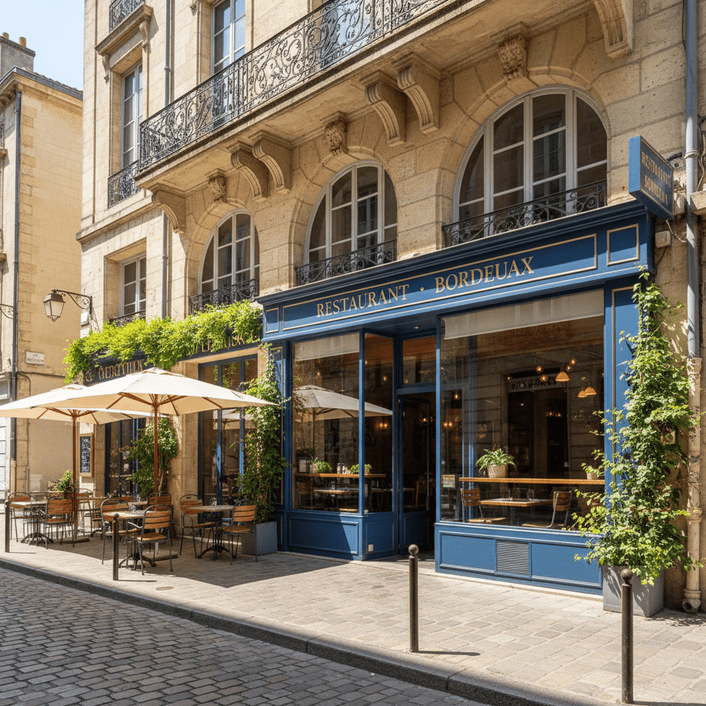 Restaurant 120m² à Bordeaux : terrasse - extraction
