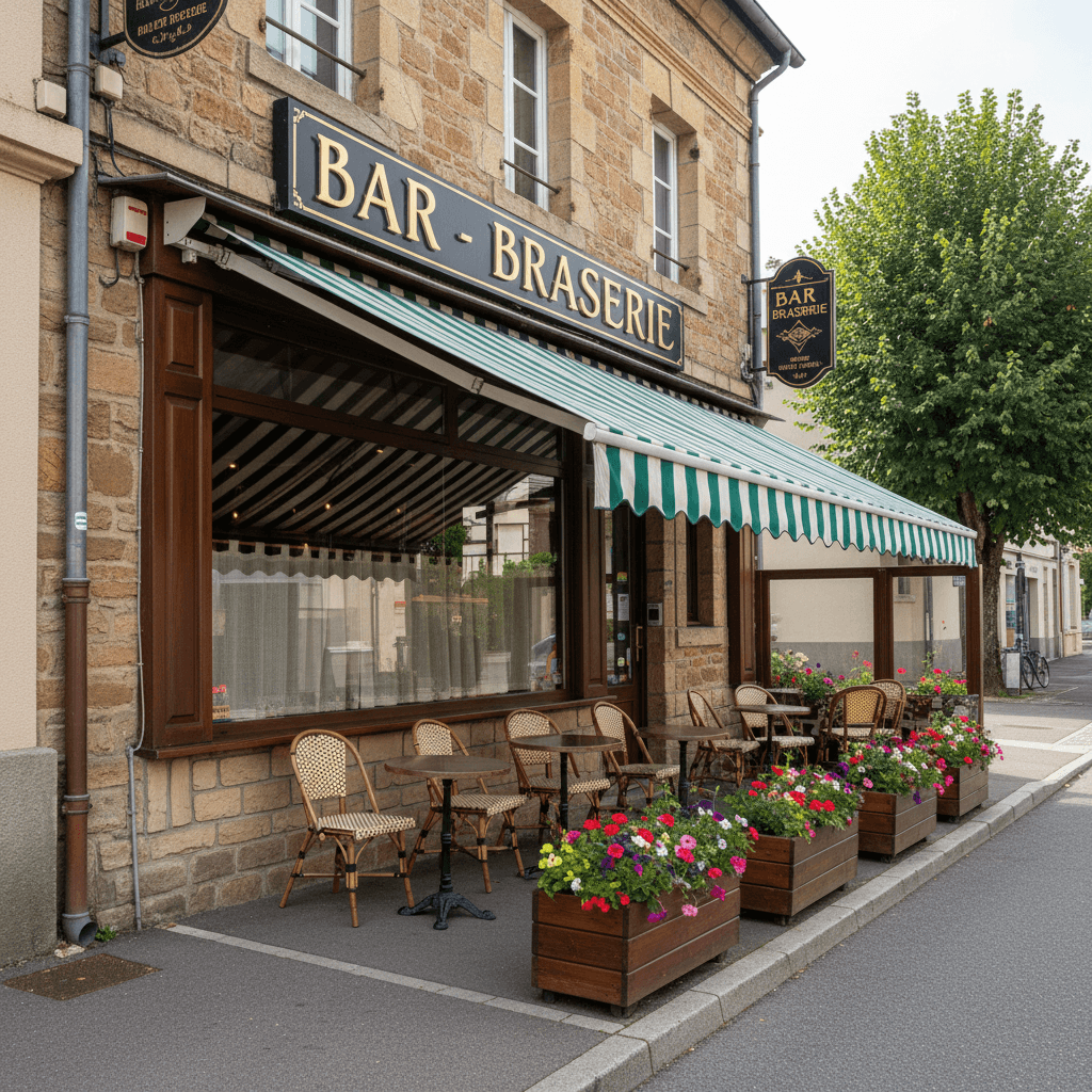 Bar-brasserie 110m² à Pontcharra : terrasse - licence IV - Image 1