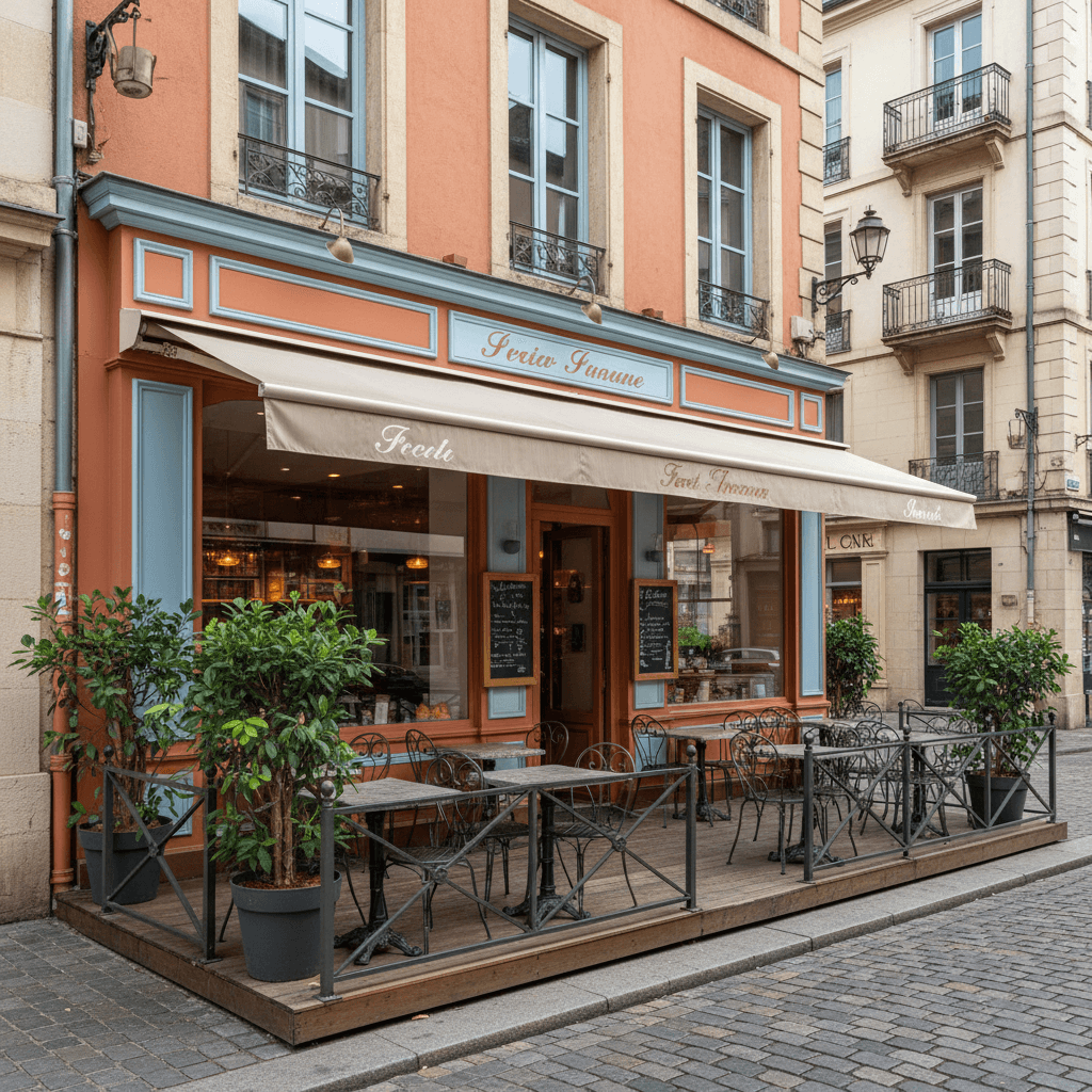 Fast-food 80m² à Grenoble : terrasse