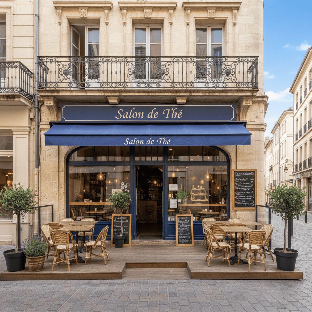 Snack 105m² à Montpellier : terrasse - cuisine équipée
