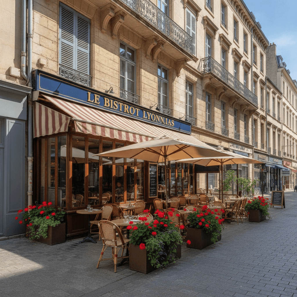 Restaurant 50 couverts à Lyon : terrasse - extraction