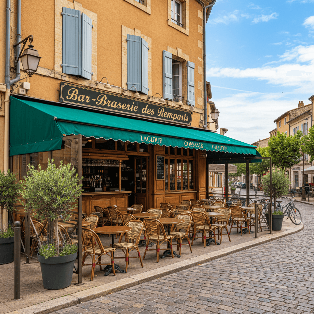 Bar-brasserie 120m² à Vaison-La-Romaine : terrasse - licence IV - Image 1
