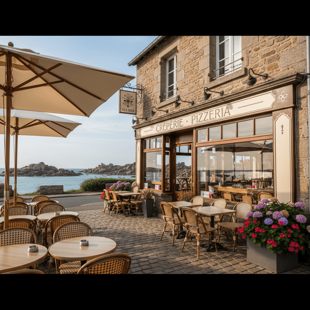 Restaurant 150m² à Perros-Guirec : terrasse - Image 1