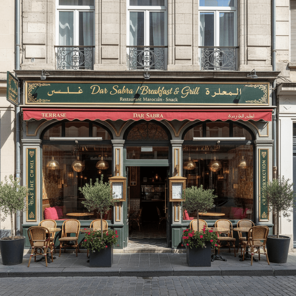 Restaurant 120m² à Lille : terrasse - extraction