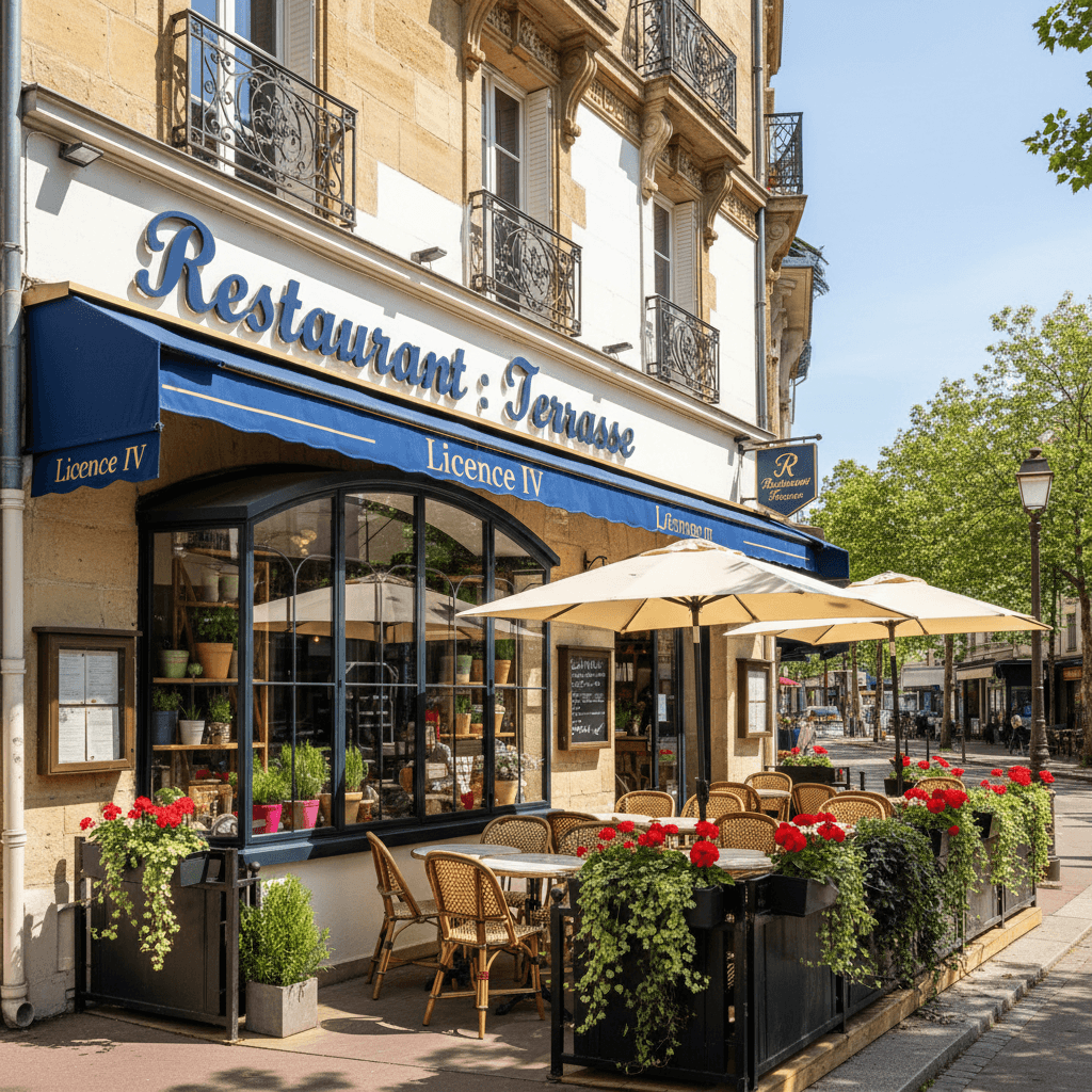 Restaurant : terrasse - licence IV - Image 1