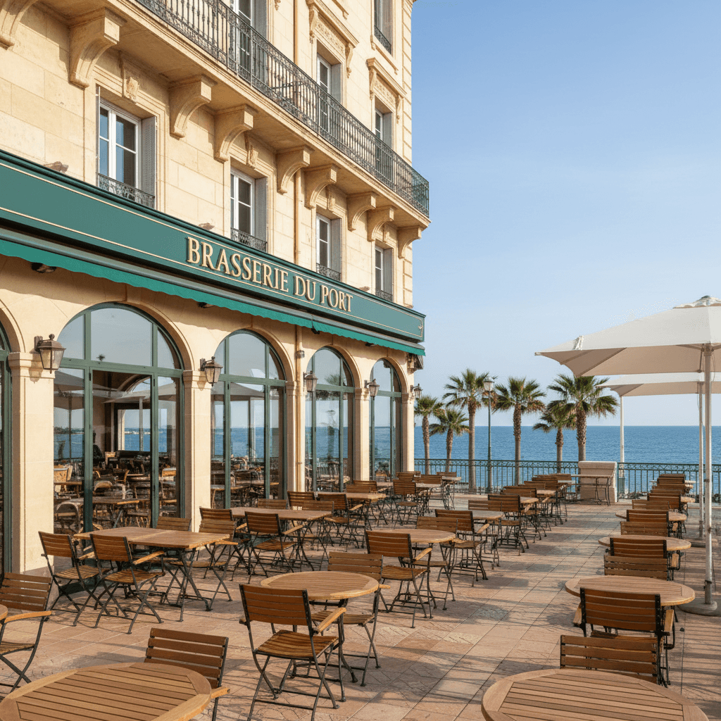 Bar-brasserie 172m² à Saint-Laurent-Du-Var : terrasse - licence IV - Image 1