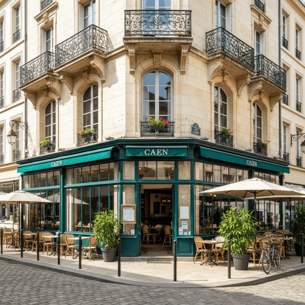 Restaurant à Caen : terrasse - extraction - Image 1