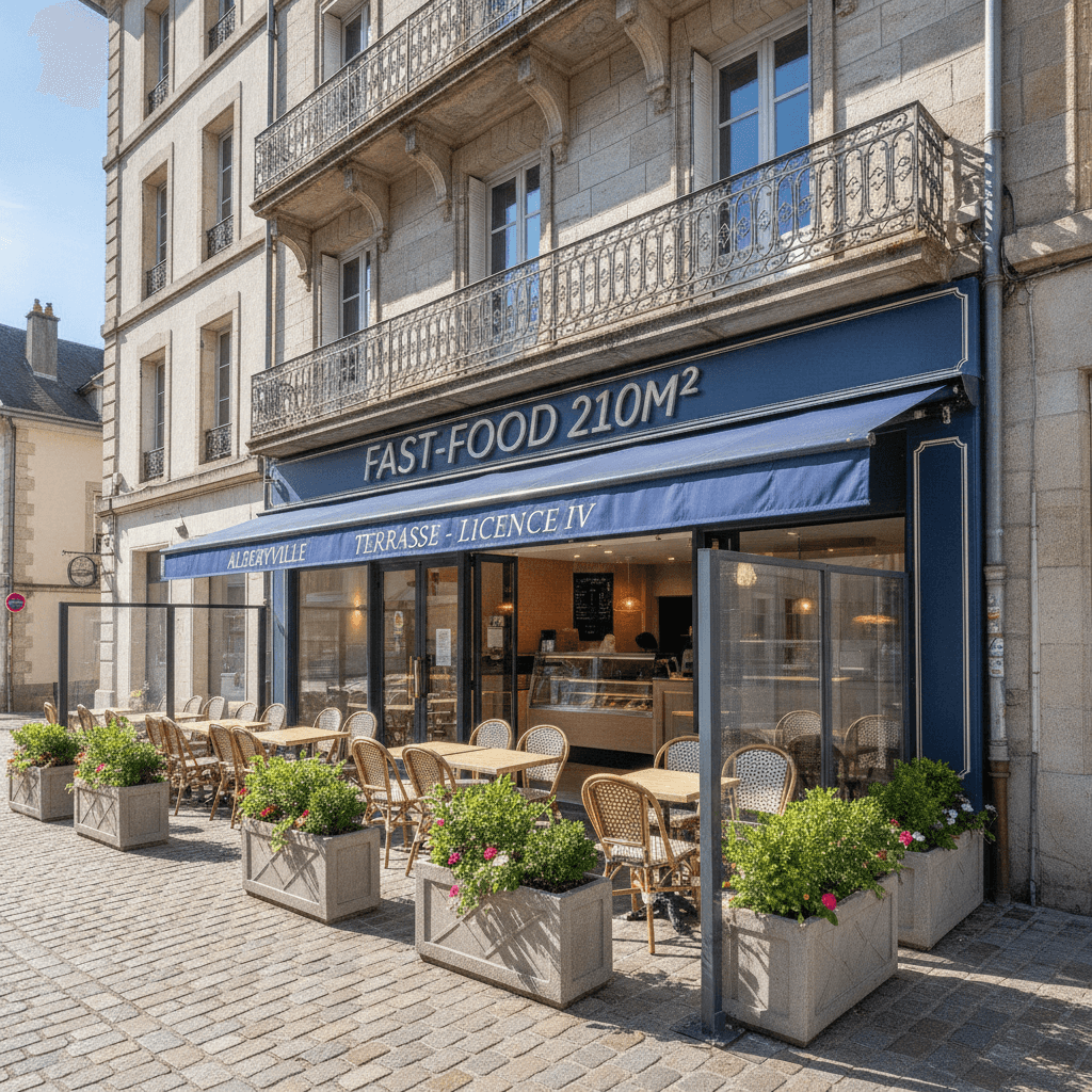 Fast-food 210m² à Albertville : terrasse - licence IV - Image 1