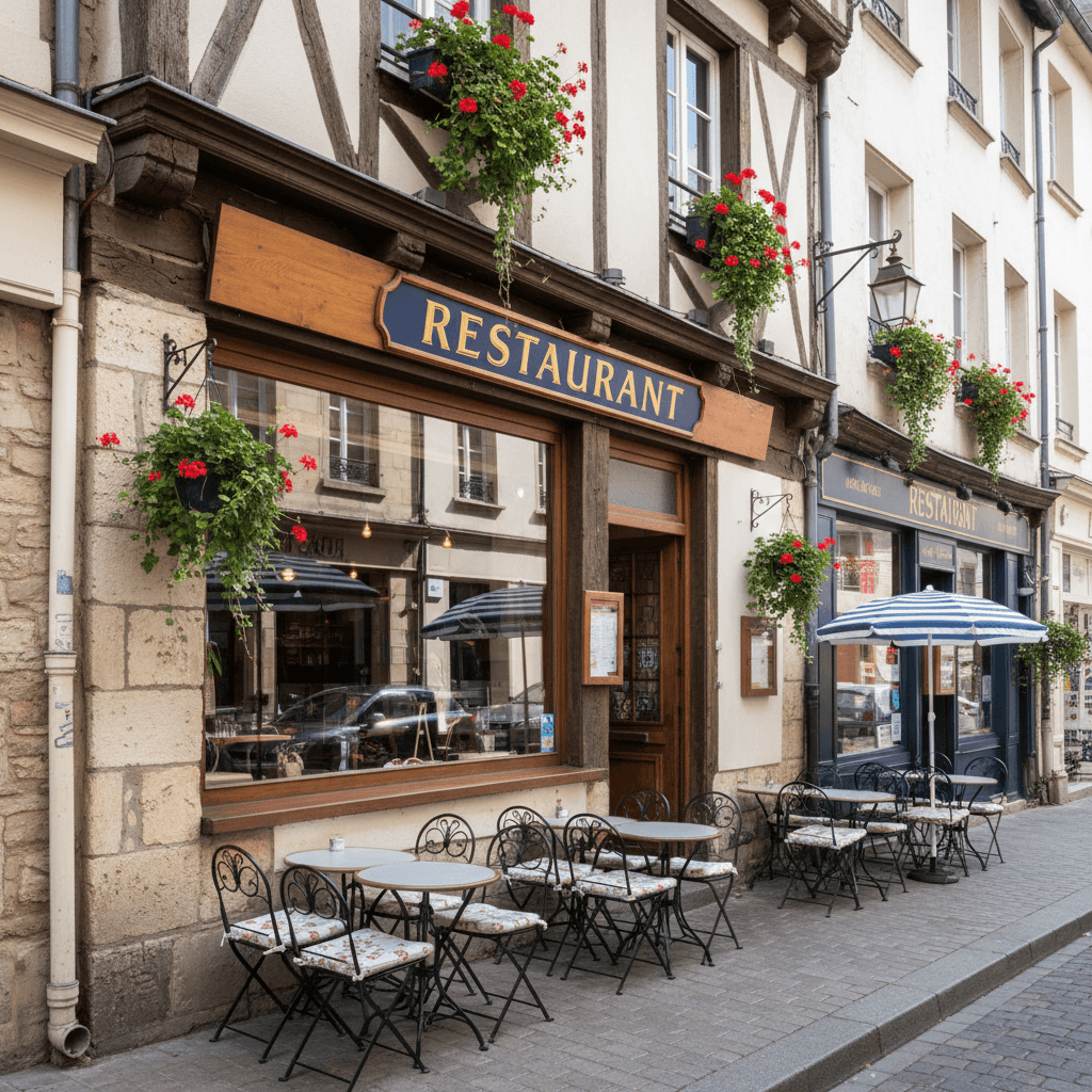 Restaurant 110m² à Rouen : terrasse - licence IV