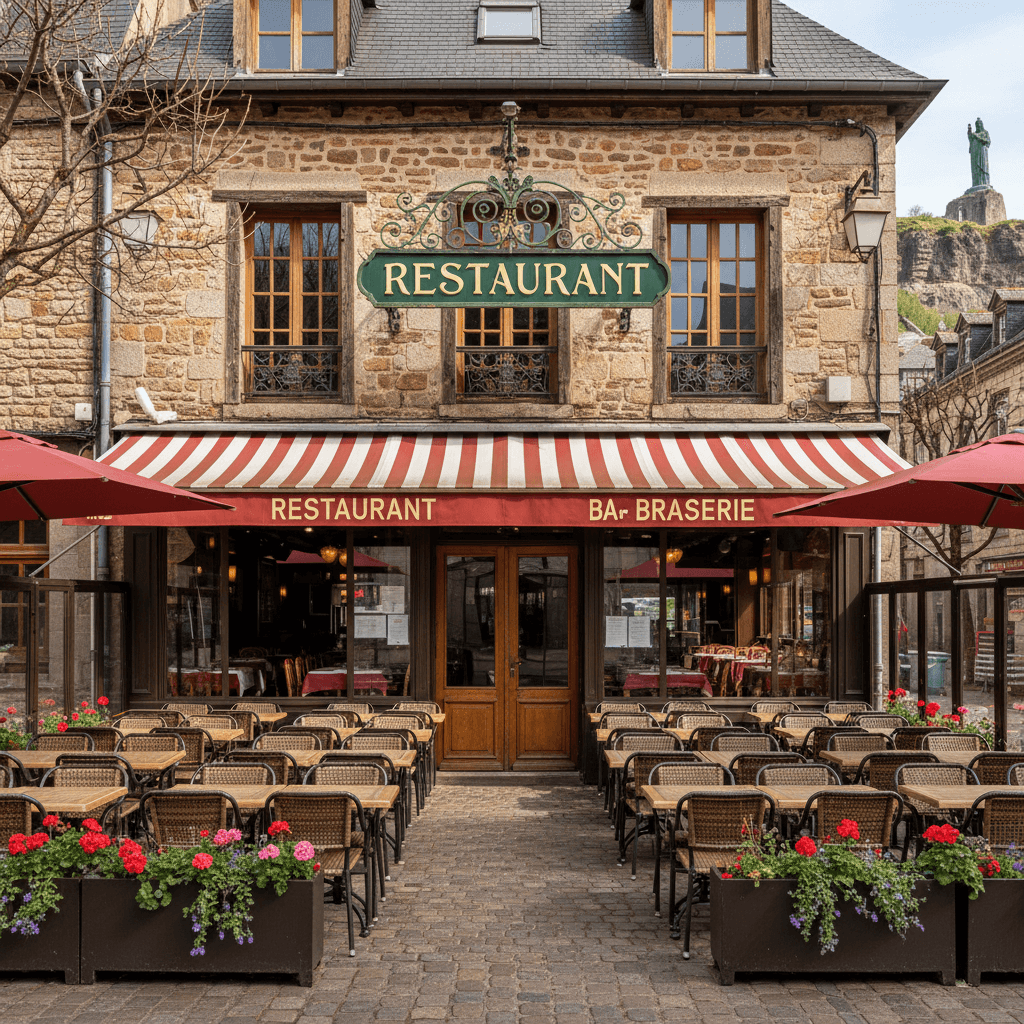 Restaurant 101m² à Le Puy-En-Velay : terrasse - licence IV - Image 1