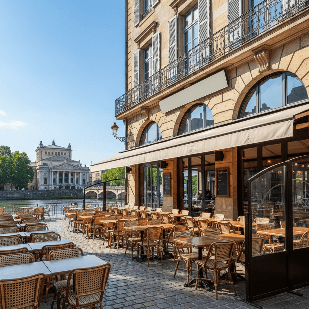 Bar-brasserie 150m² à Metz : terrasse - licence IV - Image 1
