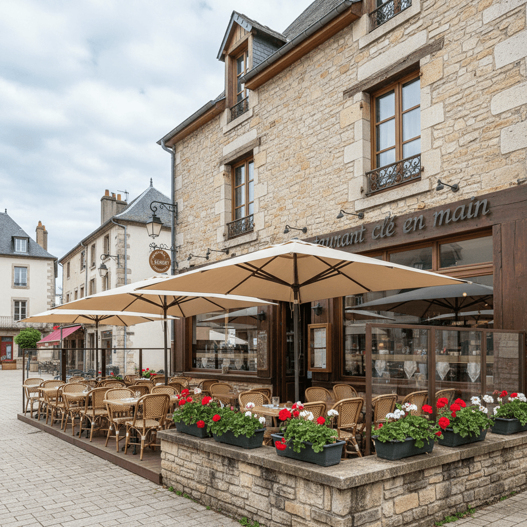 Restaurant 90m² à Roiffieux : terrasse - licence IV - Image 1
