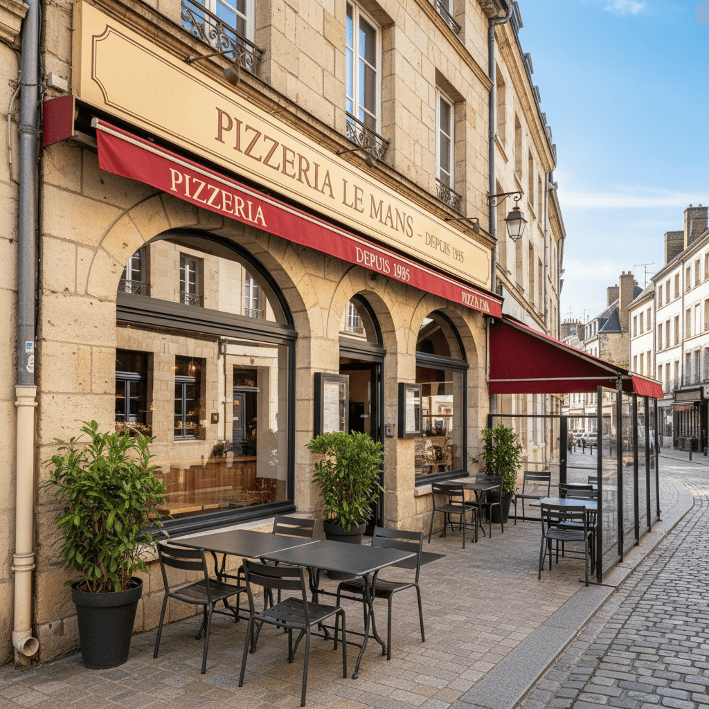 Restaurant 200m² à Le Mans : terrasse - Image 1