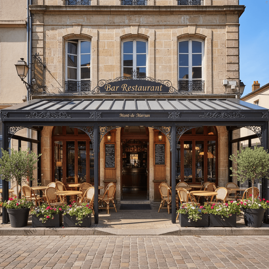 Bar-brasserie 105m² à Mont-De-Marsan : terrasse - licence IV - Image 1