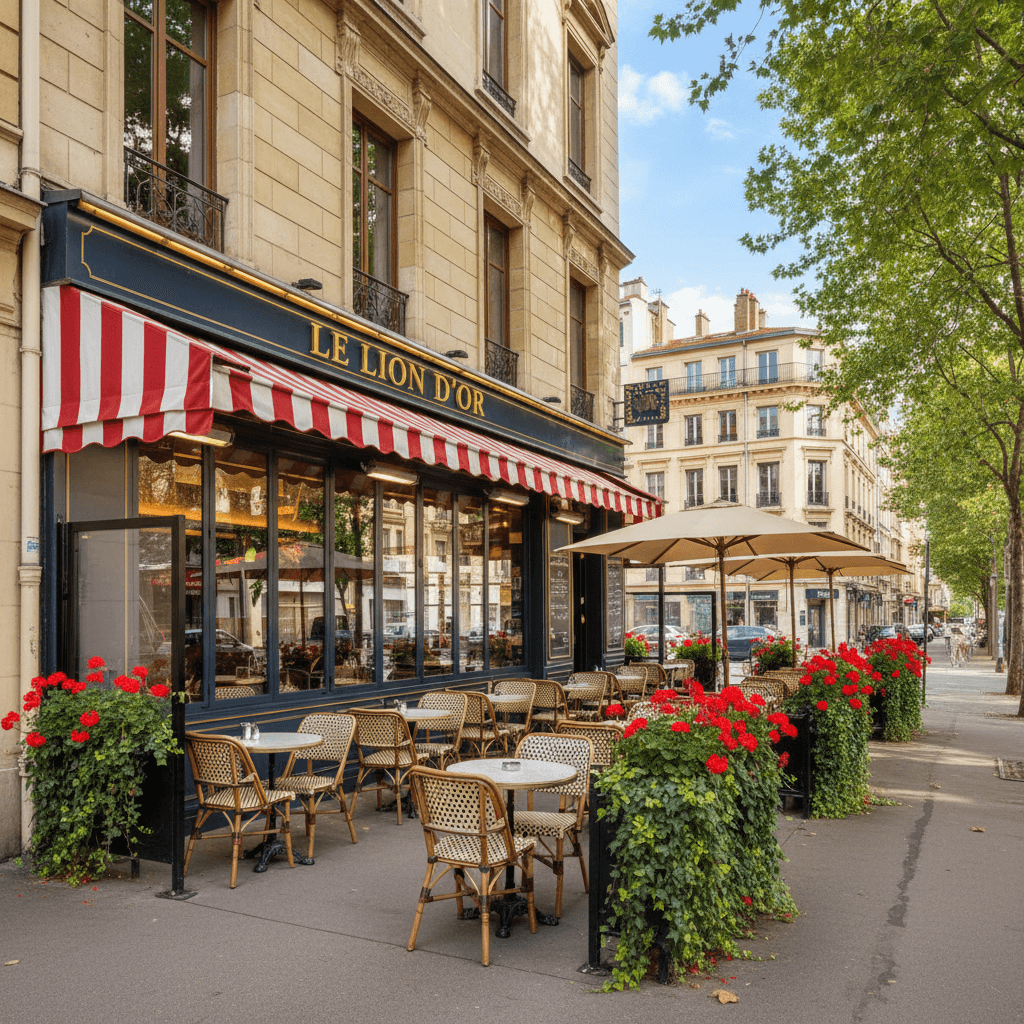 Bar-brasserie 100m² à Lyon : terrasse