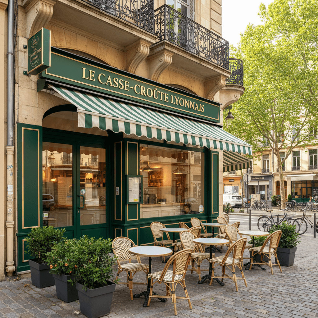 Fast-food 108m² à Lyon : terrasse - cuisine équipée - Image 1
