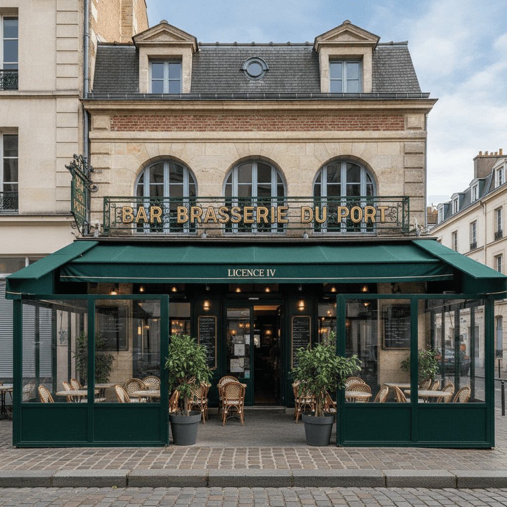 Bar-brasserie 95m² à Le Havre : terrasse - licence IV